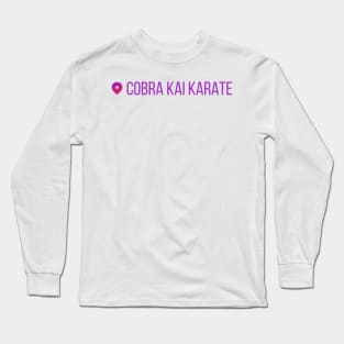 cobra kai karate position Long Sleeve T-Shirt